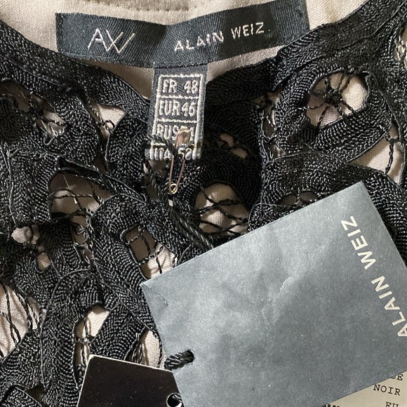 Alain Weiz Beautiful Black Detailed Lined Sexy Maxi Dress New With Tags - Picture 13 of 16